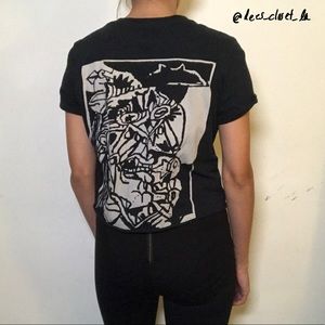 Silent Sound Cotton Crying Face Tee